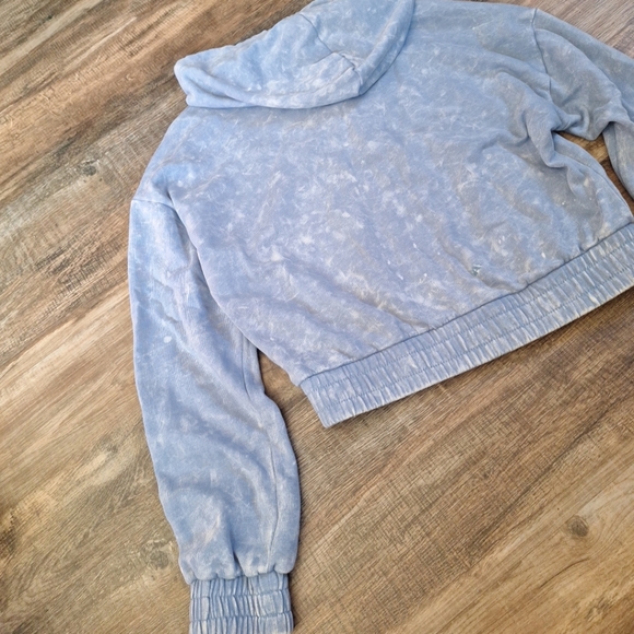Cut & Paste Cropped Blue Hoodie size XS - Picture 9 of 10